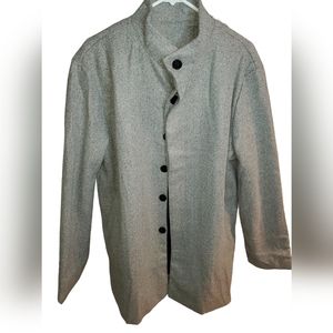 NWOT Gray Button down Coat size XL